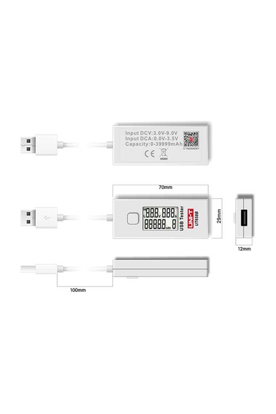 Unit - Unit UT658B Dijital Usb Güç Ölçer Unit UT658B Dijital Usb Güç Ölçer - Thumbnail