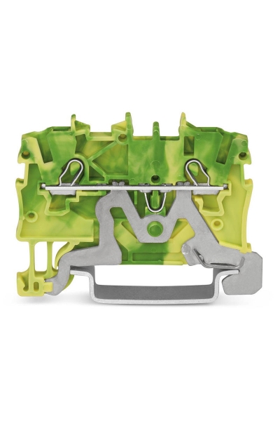 Wago - Wago 2000-1207 100 Adet 1.5mm2 Sarı Yeşil 2 İletkenli Topraklamalı Ray Klemens