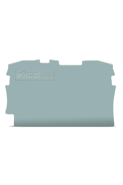 Wago 2000-1291 25 Adet Gri Sonlandırma Plakası