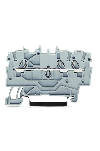 Wago - Wago 2000-1302 100 Adet 1.5mm2 Turuncu 3 İletkenli Ray Klemens