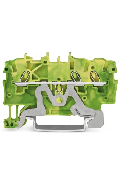 Wago - Wago 2000-1307 100 Adet 1.5mm2 Sarı Yeşil 3 İletkenli Topraklamalı Ray Klemens