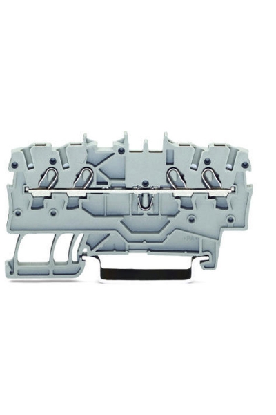 Wago - Wago 2000-1402 100 Adet 1.5mm2 Turuncu 4 İletkenli Ray Klemens