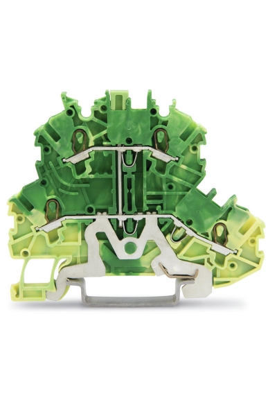 Wago - Wago 2000-2207 50 Adet Sarı Yeşil 2 Katlı 2 İletkenli Topraklamalı Ray Klemens