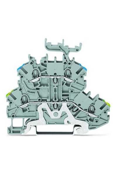 Wago - Wago 2000-2227 50 Adet 1.5mm2 Sarı 2 Katlı 2 İletkenli Ray Klemens