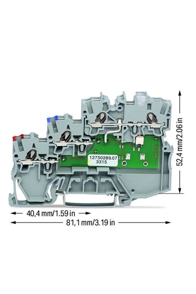 Wago 2000-5311/1102-950 50 Adet 1.5mm2 NPN 3 İletkenli Sensör Klemensi - Thumbnail