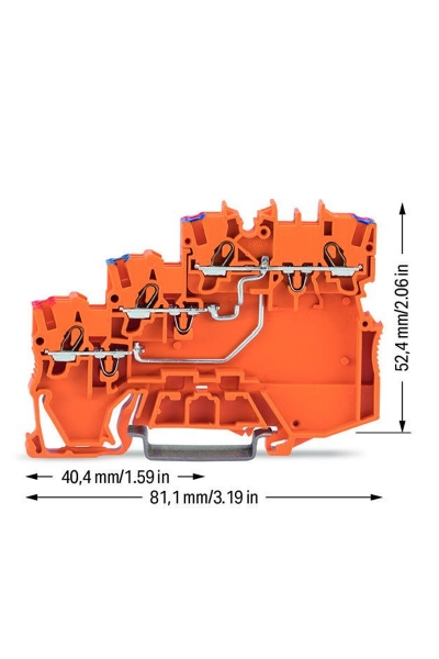 Wago 2000-5372 15 Adet 1.5mm2 3 İletkenli Sensör Besleme Klemensi - Thumbnail