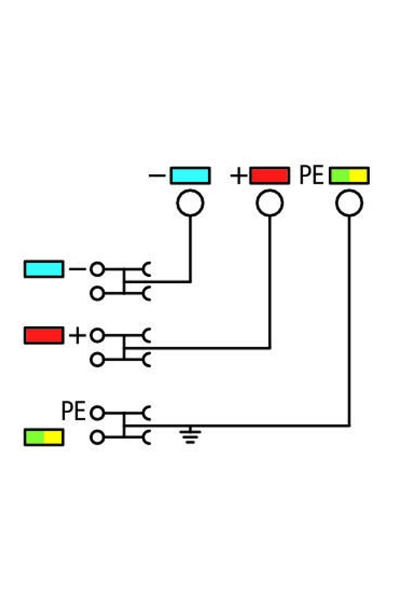 Wago 2000-5457 15 Adet 2.5-4mm2 4 İletkenli Sensör Besleme Klemensi - Thumbnail
