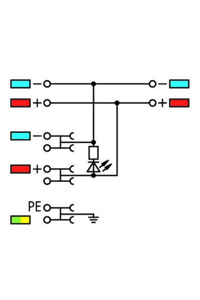 Wago 2000-5477/1102-953 15 Adet 4 İletkenli Ledli Sensör Besleme Klemensi - Thumbnail