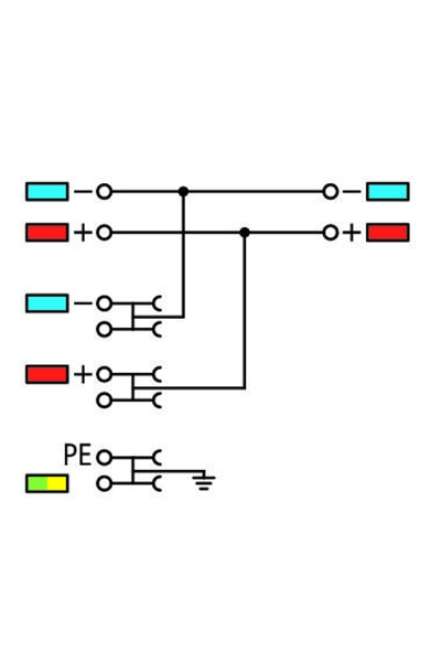 Wago 2000-5477 15 Adet 1.5mm2 4 İletkenli Sensör Besleme Klemensi - Thumbnail