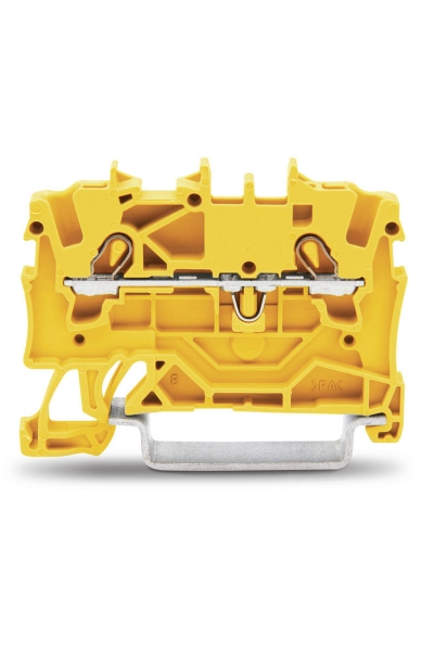 Wago - Wago 2001-1206 100 Adet 2.5mm2 Sarı 2 İletkenli Ray Klemens