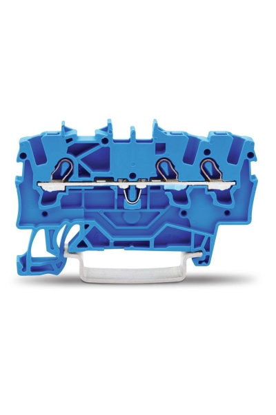 Wago - Wago 2001-1304 100 Adet 2.5mm2 Mavi 3 İletkenli Ray Klemens