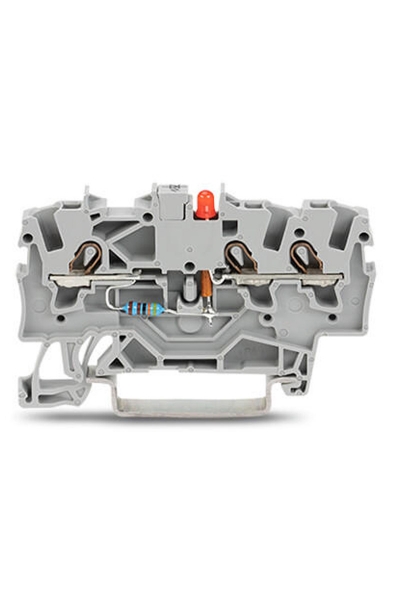 Wago - Wago 2001-1321/1000-413 100 Adet 1.5-2.5mm2 1 Giriş 2 Çıkış Ledli Klemens