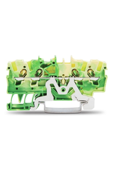 Wago - Wago 2001-1407 100 Adet 2.5mm2 Sarı Yeşil 4 İletkenli Topraklamalı Ray Klemens