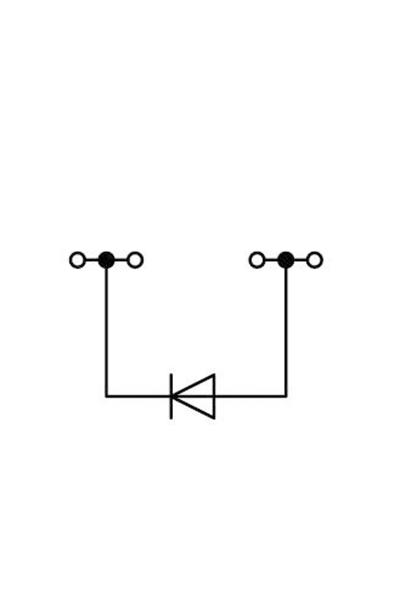 Wago 2001-1411/1000-411 100 Adet 1.5-2.5mm2 2 Giriş 2 Çıkış Diyotlu Klemens - Thumbnail