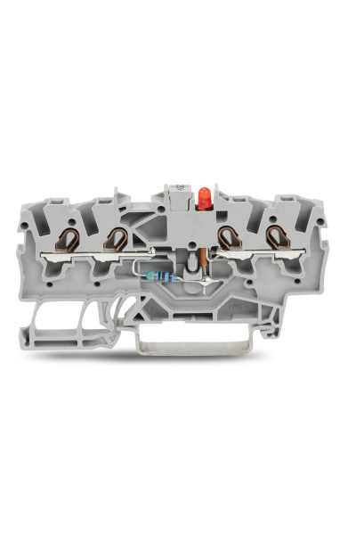 Wago 2001-1421/1000-434 100 Adet 1.5-2.5mm2 2 Giriş 2 Çıkış Ledli Klemens - Thumbnail