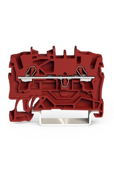 Wago - Wago 2002-1203 100 Adet 4mm2 Kırmızı 2 İletkenli Ray Klemens