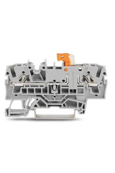 Wago - Wago 2002-1671 50 Adet 2.5-4mm2 Gri Test Yuvalı Ayırma Ölçme Klemensi