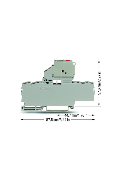 Wago 2002-1811/1000-541 50 Adet 2.5-4mm2 12-30V Ledli Sigortalı Klemens - Thumbnail