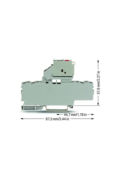 Wago 2002-1811/1000-542 50 Adet 2.5-4mm2 30-65V Ledli Sigortalı Klemens - Thumbnail