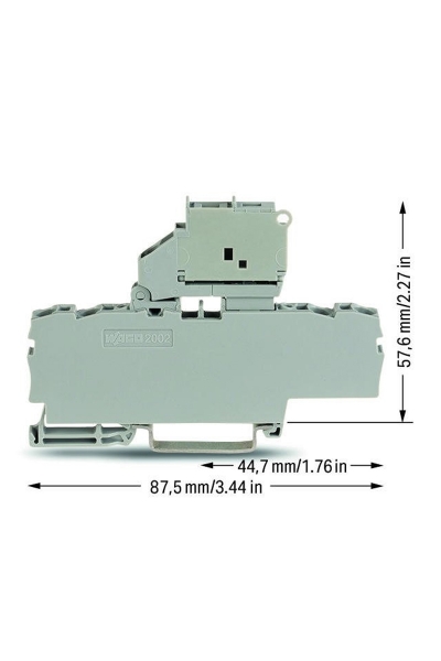 Wago 2002-1811 50 Adet 2.5-4mm2 2 Giriş 2 Çıkış Sigortalı Klemens - Thumbnail