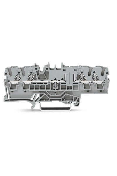 Wago - Wago 2002-1861 50 Adet 2.5-4mm2 Gri 4 İletkenli Taşıyıcı Klemens