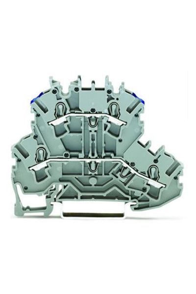 Wago - Wago 2002-2203 50 Adet 2.5-4mm2 L/N Köprülenebilir 2 Katlı Ray Klemens Wago - Wago 2002-2203 50 Adet 2.5-4mm2 L/N Köprülenebilir 2 Katlı Ray Klemens