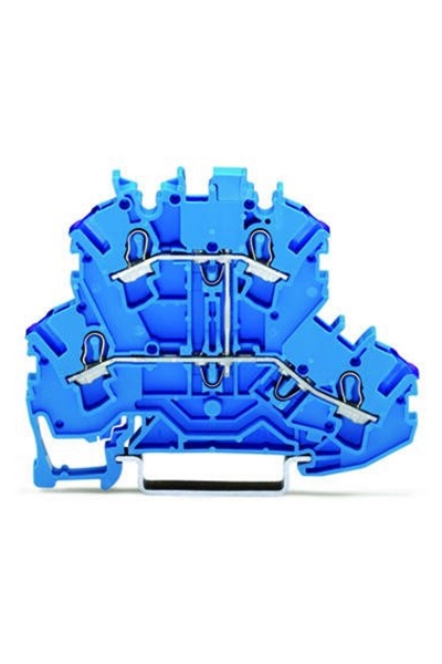 Wago - Wago 2002-2209 50 Adet 2.5-4mm2 N 2 Katlı 4 İletkenli Ray Klemens Wago - Wago 2002-2209 50 Adet 2.5-4mm2 N 2 Katlı 4 İletkenli Ray Klemens