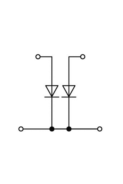 Wago 2002-2213/1000-488 50 Adet 2.5-4mm2 2 Diyotlu Klemens - Thumbnail