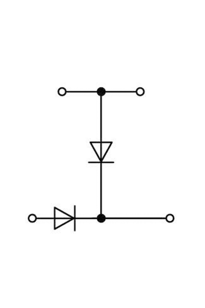 Wago 2002-2214/1000-492 50 Adet 2.5-4mm2 2 Diyotlu Klemens - Thumbnail