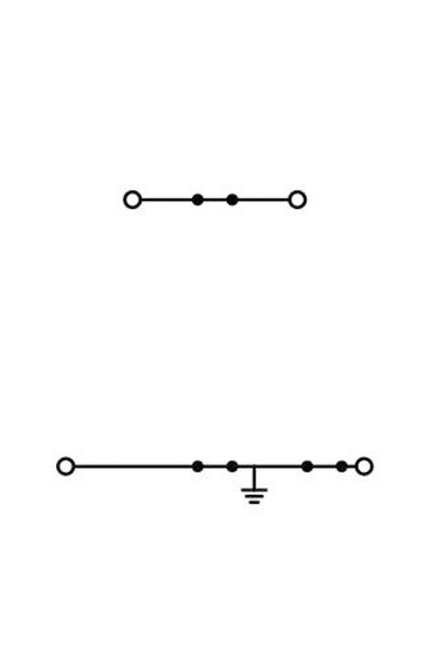 Wago 2002-2217 50 Adet Gri PE/N Köprülenebilir 2 Katlı Topraklamalı Ray Klemens - Thumbnail
