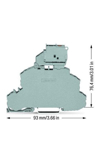 Wago 2002-2611/1000-836 25 Adet 110-250V Ledli 2 Katlı Sigortalı Klemens - Thumbnail