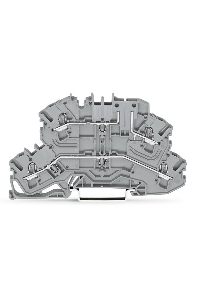 Wago 2002-2661 50 Adet 2.5-4mm2 Gri L/L 2 Katlı Üst Taşıyıcı Klemens - Thumbnail