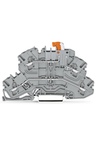 Wago - Wago 2002-2671 50 Adet 2.5-4mm2 Gri L/L 2 Katlı Üst Ayırıcı Klemens