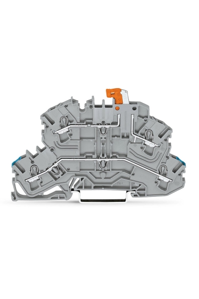 Wago - Wago 2002-2672 50 Adet 2.5-4mm2 Gri N/L 2 Katlı Üst Ayırıcı Klemens