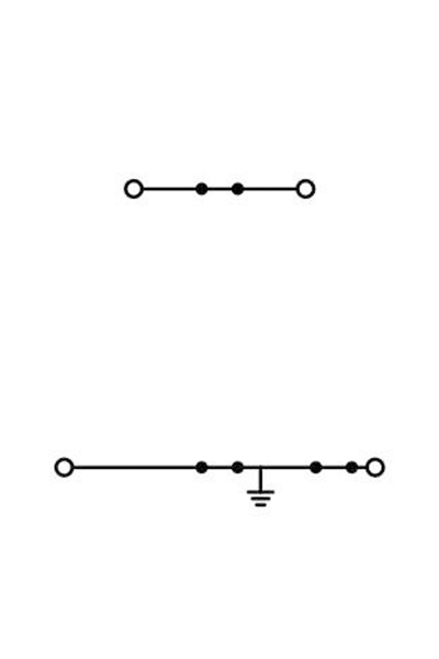 Wago 2002-2717 50 Adet 2.5-4mm2 Gri PE/N 2 Katlı Topraklamalı Ray Klemens - Thumbnail