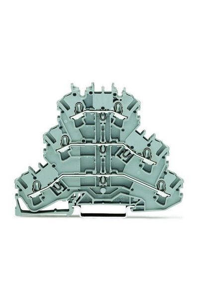 Wago - Wago 2002-3201 50 Adet 2.5-4mm2 3 Katlı Köprülenebilir Ray Klemens