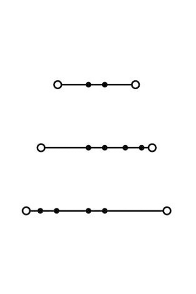 Wago 2002-3203 50 Adet 2.5-4mm2 3 Katlı Köprülenebilir Ray Klemens - Thumbnail