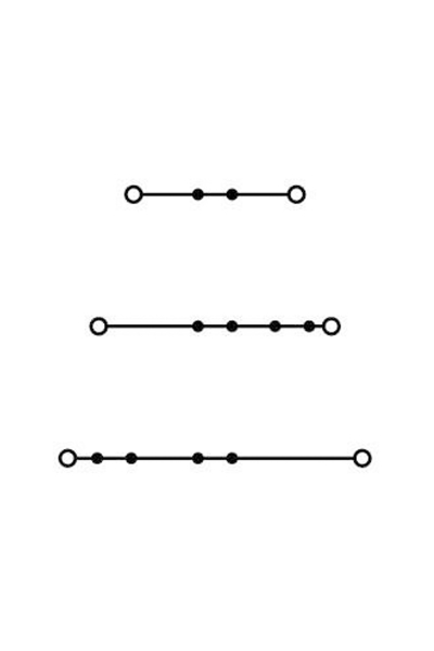 Wago 2002-3204 50 Adet 2.5-4mm2 3 Katlı Köprülenebilir Ray Klemens - Thumbnail