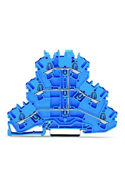 Wago - Wago 2002-3209 50 Adet 2.5-4mm2 3 Katlı 6 İletkenli Ray Klemens