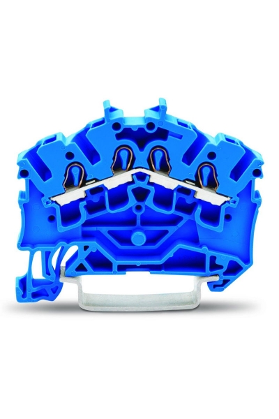 Wago - Wago 2002-6404 100 Adet 4mm2 Mavi 4 İletkenli Ray Klemens