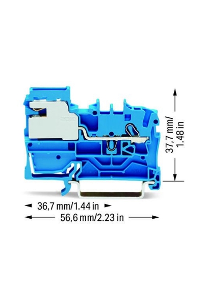 Wago 2002-7114 50 Adet 4mm2 1 İletkenli Nötr Ayırma Klemensi - Thumbnail