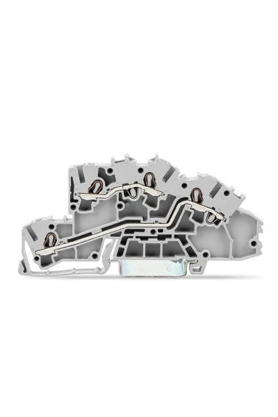 Wago - Wago 2003-7642 50 Adet 2.5-4mm2 Gri L/L Çok Katlı Bina Tesisat Klemensi