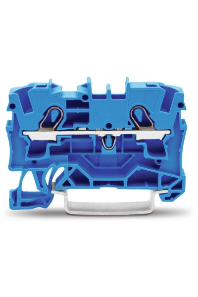 Wago - Wago 2004-1204 50 Adet 6mm2 Mavi 2 İletkenli Ray Klemens