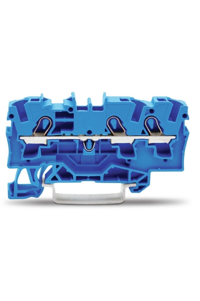 Wago - Wago 2004-1304 50 Adet 6mm2 Mavi 3 İletkenli Ray Klemens