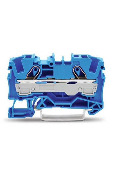 Wago - Wago 2006-1204 50 Adet 10mm2 Mavi 2 İletkenli Ray Klemens