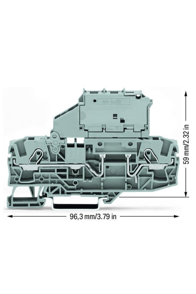 Wago 2006-1611 25 Adet 6-10mm2 10A Sigortalı Klemens - Thumbnail