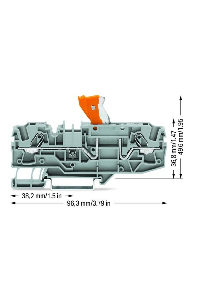 Wago 2006-1671 25 Adet 6-10mm2 Gri Ayırma Ölçme Klemensi - Thumbnail