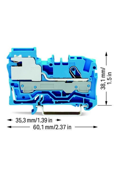 Wago 2006-7114 50 Adet 10mm2 1 İletkenli Nötr Ayırma Klemensi - Thumbnail