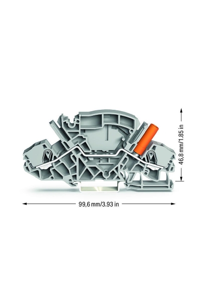 Wago 2007-8801 20 Adet 6-10mm2 2 İletkenli Ray Klemens - Thumbnail
