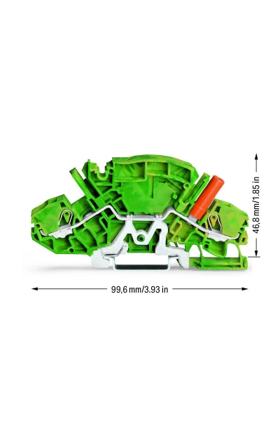 Wago 2007-8807 20 Adet 6-10mm2 PE 2 İletkenli Ray Klemens - Thumbnail